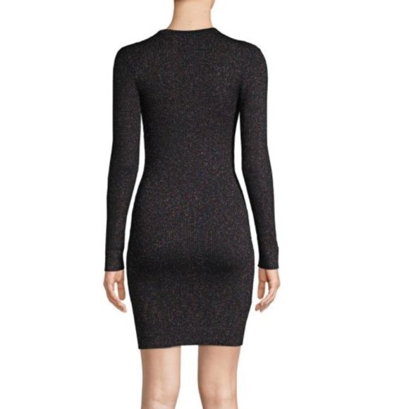 BCBGeneration Black Knit Dress with Rainbow Sparkles - Size MD - Picture 9 of 9
